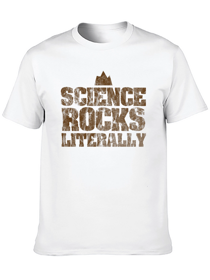 Science Rocks Literally Graphic Tee - Black